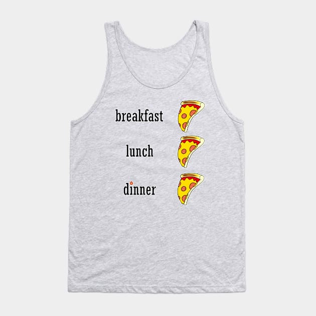 Pizza Obsession Tank Top by DitzyDonutsDesigns